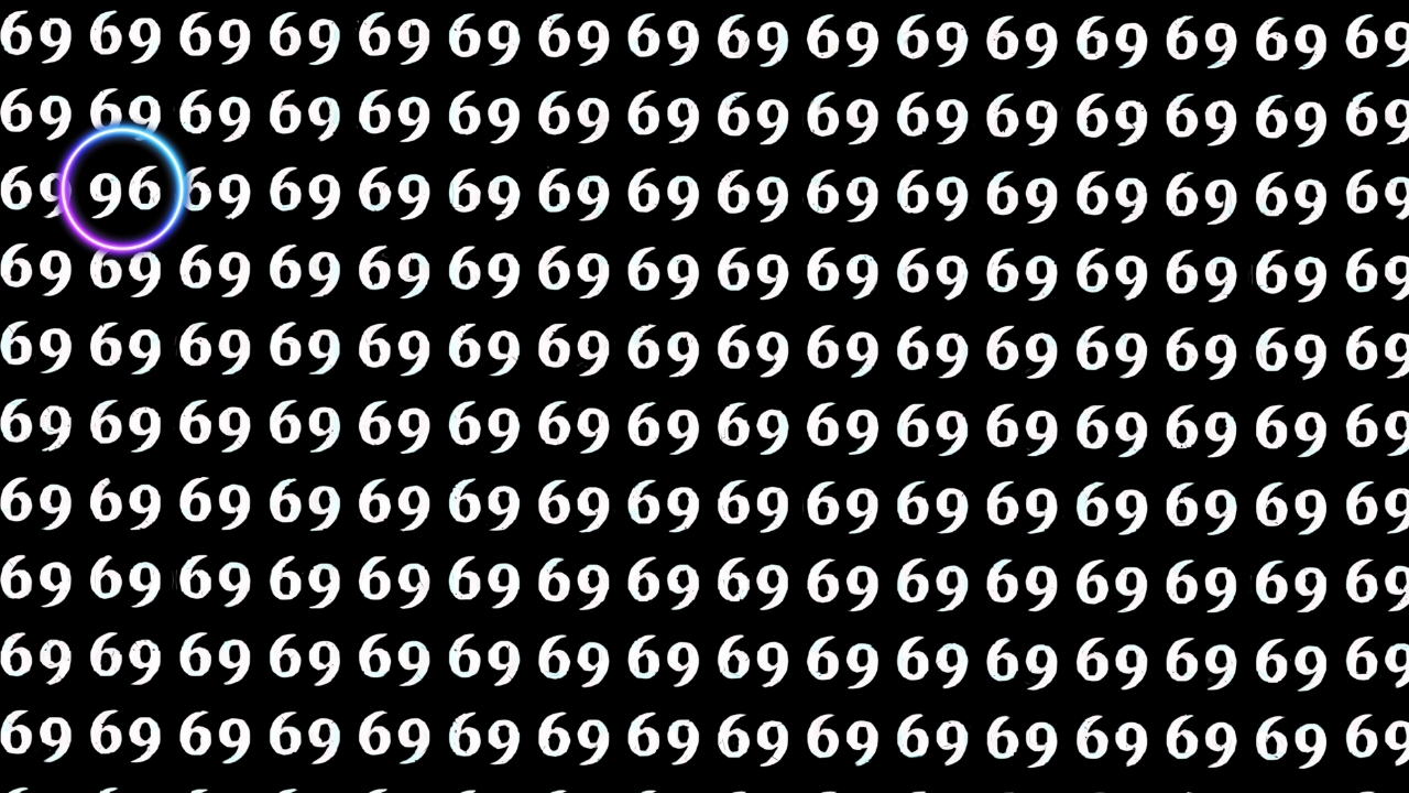 Find the Hidden Number 96