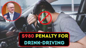 $980 Penalty For Drink-Driving