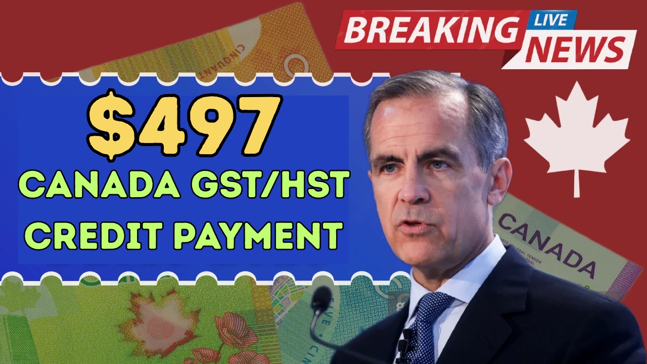 $497 Canada GST/HST Credit
